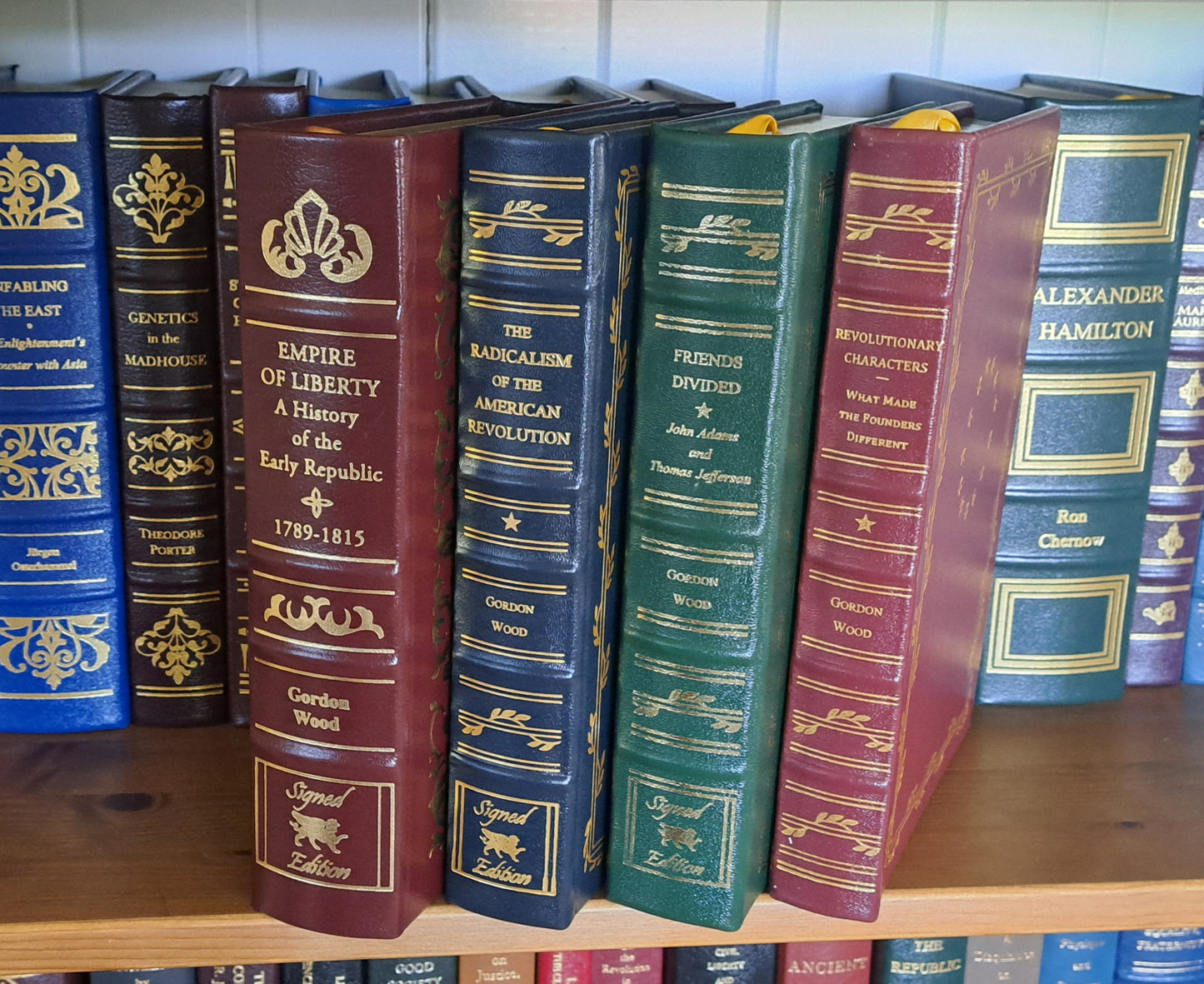 4 vol set by Gordon Wood (3 SIGNED volumes)