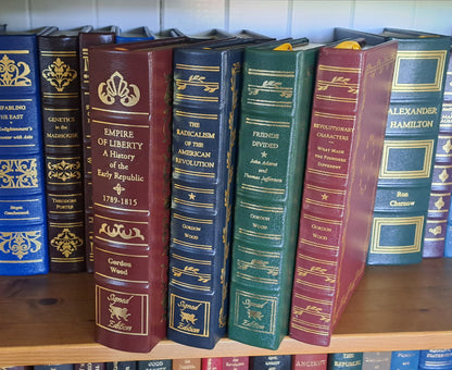 4 vol set by Gordon Wood (3 SIGNED volumes)